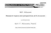 April 17 , Warszawa, Poland - KU Leuven · PDF fileApril 17 , Warszawa, Poland ... “ Kriging as an alternative for increased predictive power of meta -models in ... collaboration