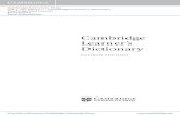 Cambridge Learner’s Dictionary - Assetsassets.cambridge.org/97811076/60151/frontmatter/9781107660151... · Cambridge University Press 978-1-107-66015-1 – Cambridge Learner’s