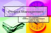 Project Management - The University of Virginia Management.pdf · Project Management Professional ... Project Time Management z Project Cost Management z ... PMP Certification Eligibility