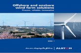 Offshore and onshore wind farm · PDF fileOffshore and onshore wind farm solutions ... installation of an offshore electrical substation, ... OffshORE & ONshORE WINd fARm sOLuTIONs