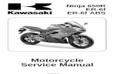 Motorcycle Service Manual - Moto TH - Все о ...mototh.com/.../Ninja-650R/Kawasaki-Ninja-650R-Service-Manual-EN.pdf · Foreword This manual is designed primarily for use by trained