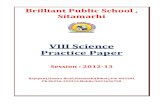 VIII Science Practice Paper - Brilliant Public School ...brilliantpublicschool.com/files/documents/VIII-Science-C.B.S.E... · Q 28 What are the two modern methods of irrigation? ...