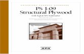 Voluntary Product Standard, PS 1-09, Structural · PDF filePS 1-09 Structural Plywood VOLUNTARY PRODUCT STANDARD Effective Date May 1, 2010 Reproduced from copy furnished by the Ofﬁ