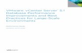 VMware vCenter Server 5.1 Database Performance ... · PDF fileVMware vCenter Server 5.1 Database Performance Improvements and Best Practices for Large-Scale Environments Executive