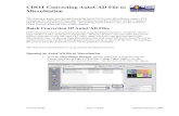 CDOT Converting AutoCAD Files to MicroStation · PDF fileCDOT Converting AutoCAD File to MicroStation Version 04.00 Page 1 of 23 Updated February, 2009 This document guides you through