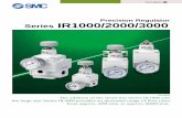 IR1000/2000/3000 Series - Precision · PDF filePrecision Regulator Series IR1000/2000/3000 Bracket and pressure gauge can be mounted from 2 directions Mounting is possible on either