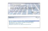 Tips and Tricks for Posting Payroll Results into FI/CO · PDF fileTips and Tricks for Posting Payroll Results into FI/CO Sven Ringling, iProCon Jörg Edinger, iProCon ... text in posting