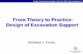 From Theory to Practice: Design of Excavation SupportFrom Theory to Practice: Design of Excavation Support Richard J. Finno ... to design support systems without including temperature-induced