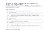 Intel® Visual Fortran Composer XE 2013 for Windows ... · PDF fileIntel® Visual Fortran Composer XE 2013 for ... Microsoft language tools such as Visual C++* or Visual Basic* 3.