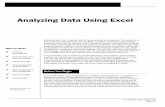 Analyzing Data Using Excel - · PDF fileAnalyzing Data Using Excel 3 Analyzing Data Using Excel Rev2.01 of a web-based quiz and survey, later we will analyze the data to summarize