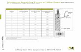 Minimum Breaking Force of Wire Rope (for Winches) · PDF fileMinimum Breaking Force of Wire Rope ... *Regarding wire rope, ... requires a minimum of 5:1 design factor with an 18:1