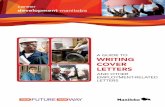 A Guide to Writing Cover Letters - Career · PDF fileConstruction Cover letter sample ... A Guide TO WriTinG COver LeTTers And OTher empLOymenT-reLATed LeTTers ... her diploma. she’s