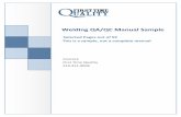 Welding QA/QC Manual Sample - First Time Quality · PDF fileWelding QA/QC Manual Sample. ... Preparatory Project Quality Assurance/Quality Control Plan Planning ... and inspection