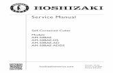 Service Manual - specsserver.com file2 WARNING Only qualified service technicians should install and service the appliance. To obtain the name and phone number of your local Hoshizaki