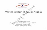 Water Sector of Saudi Arabia JAEF 2nd - jccme.or.jp · PDF fileWater Sector of Saudi Arabia. by. ... The Kingdom of Saudi Arabia (KSA) covers 2.24 Million sq km ... Industrial Cities
