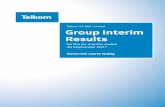 Telkom SA SOC Limited Group Interim · PDF fileOperational data 2 Telkom group interim results 2017 3 Contents 01 Overview of Many of the statements included in this document, as well