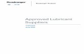 Approved Lubricant Suppliers - · PDF file2 General Information Introduction to Manual This Lubrication Manual, organized by product, provides easy access to the following lube information:
