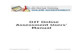OJT Online Assessment Users’ - ict.edu.om System User Manual.pdf · OJT Online Assessment Users’ ... ETC Computer Services Section 2 OJT System Version 2.0 Table of Contents Introduction
