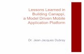 Lessons Learned in Building Canappi, a Model Driven · PDF fileLessons Learned in Building Canappi, a Model Driven Mobile Application Platform ... Xtext 1.0 Editor (Eclipse Plugin)