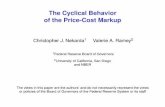 The Cyclical Behavior of the Price-Cost Markupvramey/research/markupcyc-long.pdf · The Cyclical Behavior of the Price-Cost Markup Christopher J. Nekarda1 Valerie A. Ramey2 1Federal