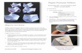 Paper Fortune Tellers - Autism Teaching Strategies ...autismteachingstrategies.com/.../2013/...Fortune-Teller-Download1.pdf · Unlike traditional paper fortune tellers, these are