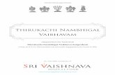 Thirukachi Nambhigal Vaibhavam - Sri Vaishnavam. The Incarnation of Thirukachi Nambigal Birthplace Mahisara kshetram, also known as Thirumalisai near Poovairundhavalli ... Thirukachi