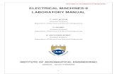 ELECTRICAL MACHINES-II LABORATORY MANUAL laboratory... · ELECTRICAL MACHINES-II LABORATORY 1 ELECTRICAL MACHINES-II LABORATORY MANUAL T. ANIL KUMAR Associate Professor Department
