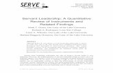 Servant Leadership: A Quantitative Review of · PDF fileServant Leadership: A Quantitative Review of Instruments and ... dyadic and organizational level variables. ... Covenantal relationship