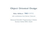 Object Oriented Design - G-Node · PDF fileOverview 1. General Design Principles 2. Object Oriented Programming in Python 3. Object Oriented Design Principles and Patterns 4. Design