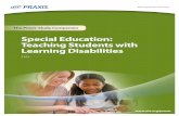 Special Education: Teaching Students with Learning ... · PDF fileSpecial Education: Teaching Students with Learning Disabilities 5383 ... 1. Is familiar with current issues and trends
