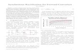 Synchronous Rectification for Forward Converters - · PDF fileSynchronous Rectification for Forward Converters Steve Mappus Abstract — In many switching power converters, ... devices