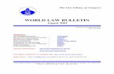 WORLD LAW BULLETIN - Federation of American Scientists · PDF fileWORLD LAW BULLETIN monthly by email or to request past issues, ... Sri Lanka ... Immigration Law Violates Constitution