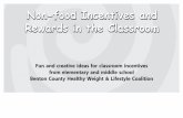 Non-food Incentives and Rewards in the Classroomoregonstate.edu/dept/kbrec/sites/default/files/NonFood_Rewards... · Non-food Incentives and Rewards in the Classroom. This guide was