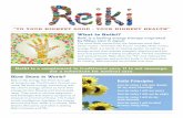 “TO YOUR HIGHEST GOOD - YOUR HIGHEST HEALTH” · PDF filefor healing. Reiki benefits accumulate over time. ... Reiki Principles Just for today I will give thanks ... Supports and