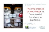 The Importance of Hot Water in Commercial Building in ... · PDF file7/16/2013 · The Importance of Hot Water in ... 80°F Average Temperature Rise. ... The Importance of Hot Water