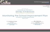 Monitoring the School Improvement Plan · PDF file2012-2013 2013-2014 2014-2015. GR ... “The purpose of the school improvement plan is to ... -Sign-in sheets-Copy of presentation