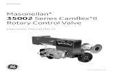 Masoneilan* 35002 Series Camflex*II Rotary Control Valve · PDF fileinstructions carefully before installing and maintaining your control valve. ... • Please report any errors or