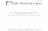 Inclusive Growth, Institutions, and the Underground Economy · PDF fileInclusive Growth, Institutions, and the ... Institutions, and the Underground Economy1 ... which in turn discourages