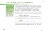 THE PROPERTIES OF MATERIALS and their everyday · PDF file11 Science background for teachers THE PROPERTIES OF MATERIALS and their everyday uses Children need to have experience of,