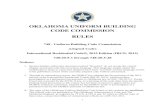 OKLAHOMA UNIFORM BUILDING CODE COMMISSION RULES Rule IRC 2015.pdf · 1 . OKLAHOMA UNIFORM BUILDING CODE COMMISSION. RULES. 748 - Uniform Building Code Commission Adopted Codes . International