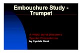 Embouchure Study - · PDF fileWhy Focus on Embouchure? Pitch, range, and articulation are all affected by the interface of the lips and the mouthpiece. Good embouchure is a critical