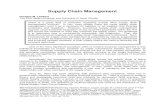 Supply Chain  · PDF fileSupply Chain Management ... Global Supply Chain Forum, ... Integrating and Managing Business Processes Across the Supply Chain