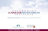 Inspiring research – because every patient matters” Launch... · “Inspiring research – because every patient matters ... Dr. Bill evans , President ... “Inspiring research