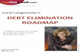 Loral Langemeier’s DEBT ELIMINATION ROADMAP Langemeier’s DEBT ELIMINATION ROADMAP ... may actually be overlooking opportunities to generate new cash. ... more freedom, and to eliminate