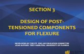 SECTION 3 DESIGN OF POST- TENSIONED COMPONENTS FOR FLEXURE Resources/130617-3-PTI... · DESIGN OF POST-TENSIONED COMPONENTS FOR FLEXURE ... Determine portion of total dead load balanced