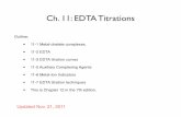 Ch. 11: EDTA Titrations - Analytical Chemistrychem320.cs.uwindsor.ca/Notes_files/320_l11.pdf · Ch. 11: EDTA Titrations ... The ﬁfth and sixth positions are occupied by water molecules.
