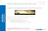 Grief, Bereavement and Loss - University Health · PDF fileGrief, Bereavement and Loss A guide to coping with loss after the death of a loved one Coping with the death of a loved one