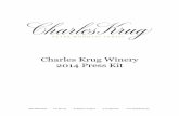 Charles Krug Winery 2014 Press Kit Master Press Kit.pdf · 2800 Main Street · P.O. Box 191 · St. Helena, CA 94574 · T 707.967.2200 ·  ! Charles Krug Winery 2014 Press Kit
