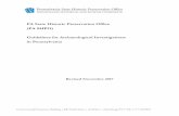 PA State Historic Preservation Office Guidelines for ... · PDF filePA SHPO Guidelines for Archaeological Investigations in Pennsylvania The activity that is the subject of this document