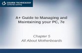 A+ Guide to Managing and Maintaining your PC, 7empapa/hardware1/lectures/PPT_ch05.pdf · – Mainstream desktop chipsets: P45, P43, P35, G45, G31 ... PCI Express – Motherboard will